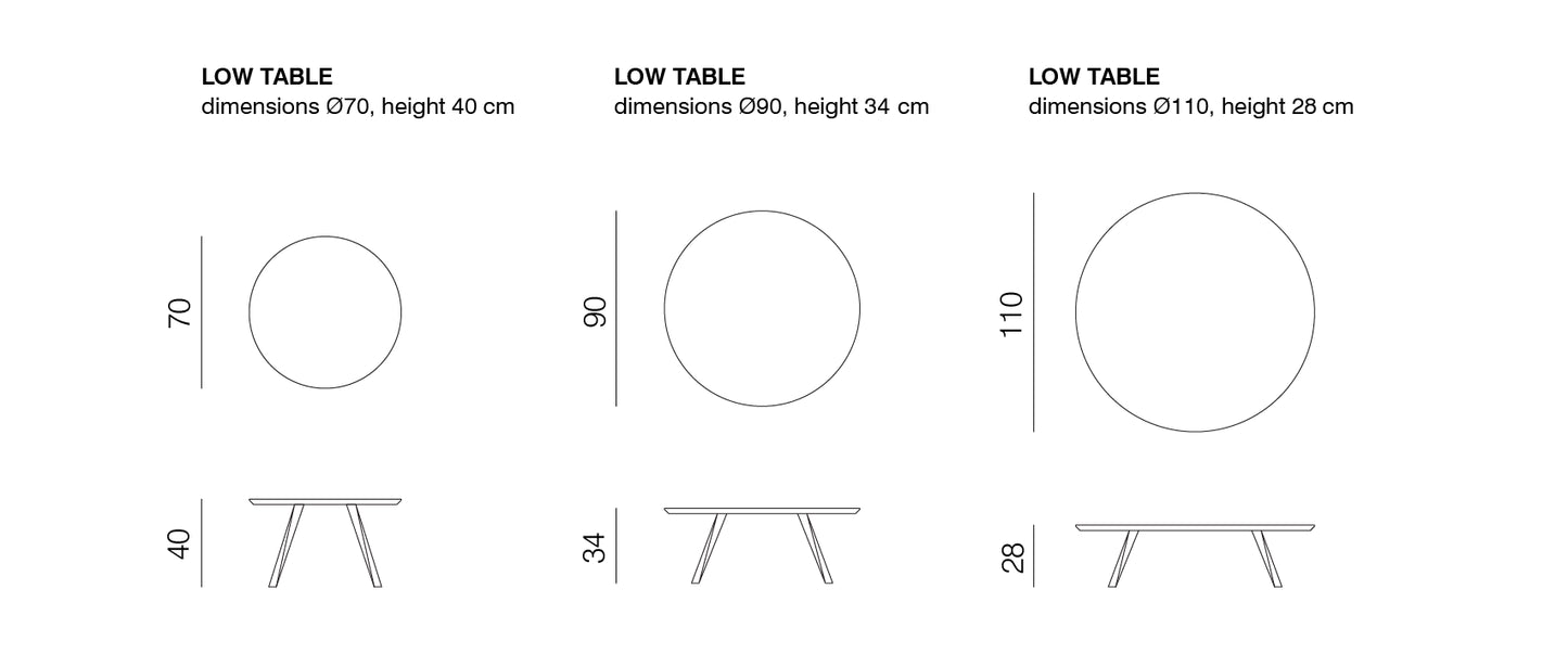 OBLIQUE LOW TABLE