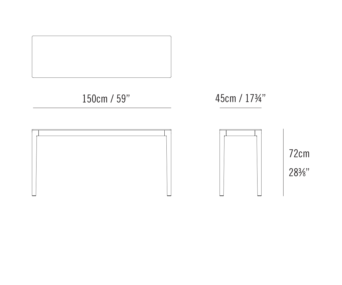 ABLE DESK AND LOW CONSOLE