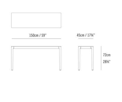 ABLE DESK AND LOW CONSOLE