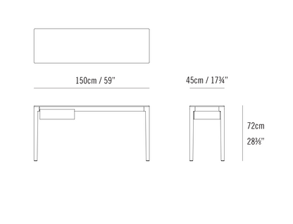 ABLE DESK AND LOW CONSOLE