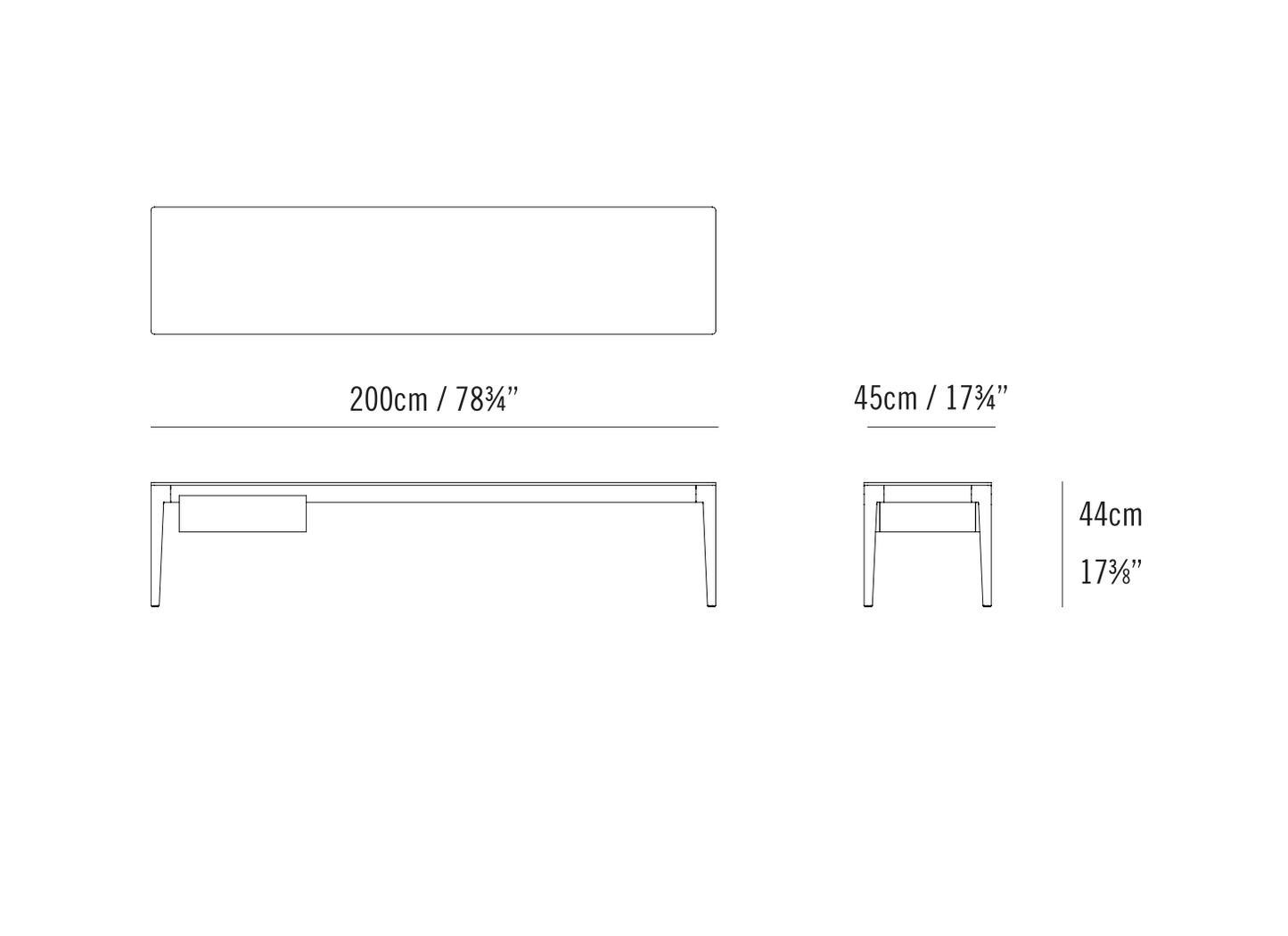 ABLE DESK AND LOW CONSOLE