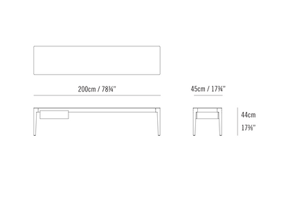 ABLE DESK AND LOW CONSOLE