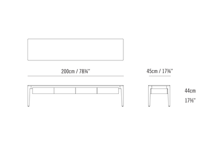 ABLE DESK AND LOW CONSOLE