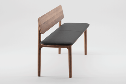 NEVA WITH WOODEN BACKREST BENCH
