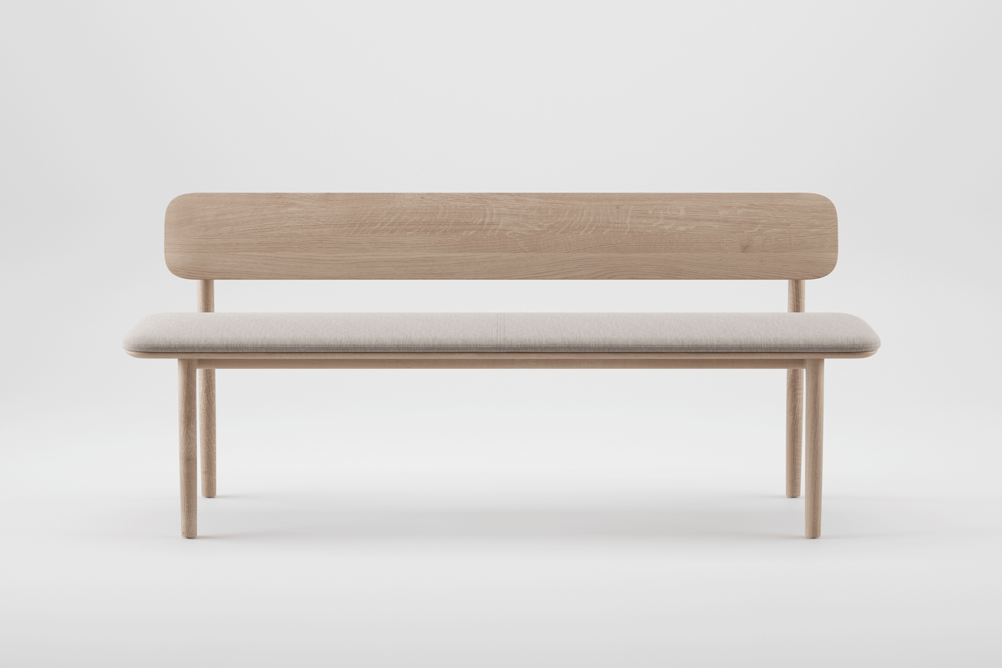 NEVA WITH WOODEN BACKREST BENCH