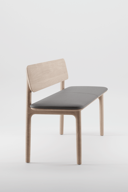 NEVA WITH WOODEN BACKREST BENCH