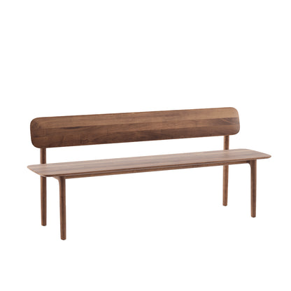 NEVA WITH WOODEN BACKREST BENCH